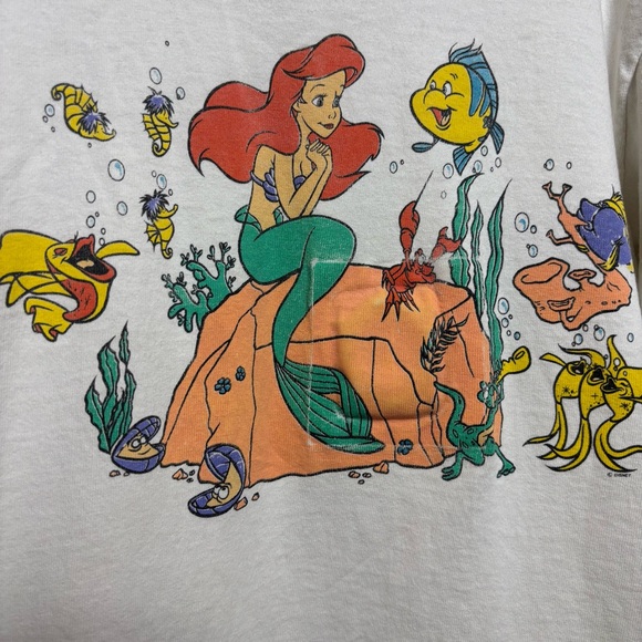Disney Other - Vintage Disney ariel the little mermaid short sleeve shirt size 8/10?